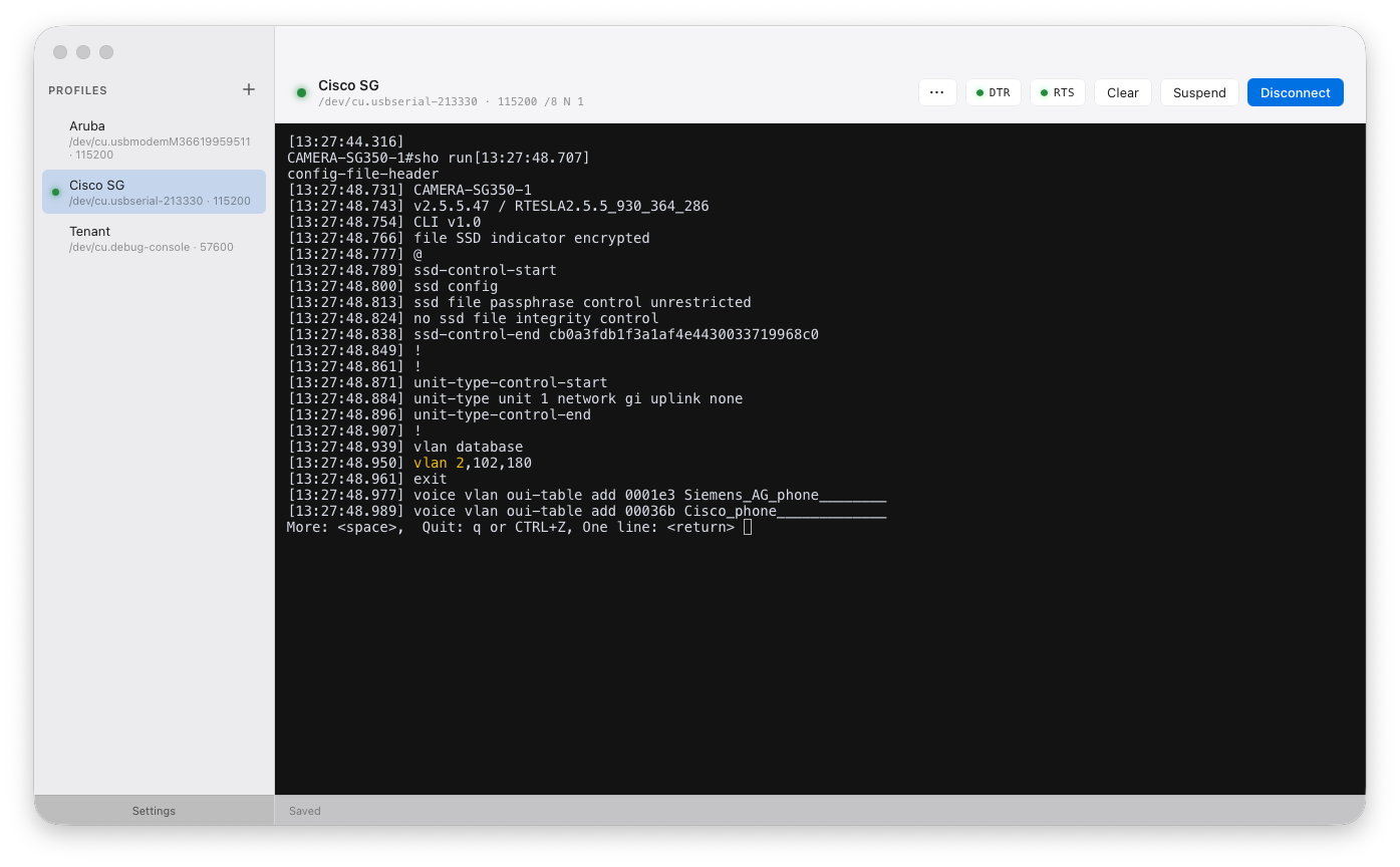 Line timestamps (light)