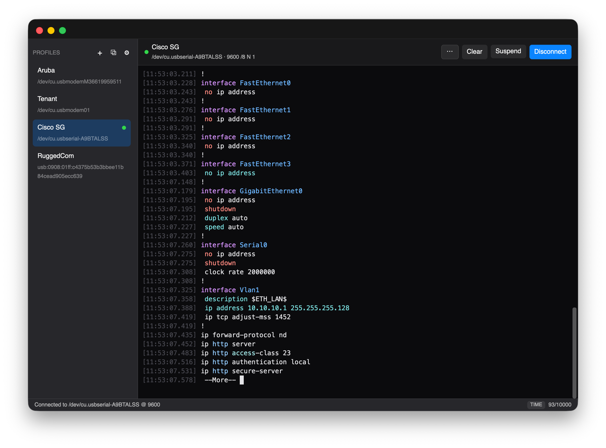 Line timestamps (dark)