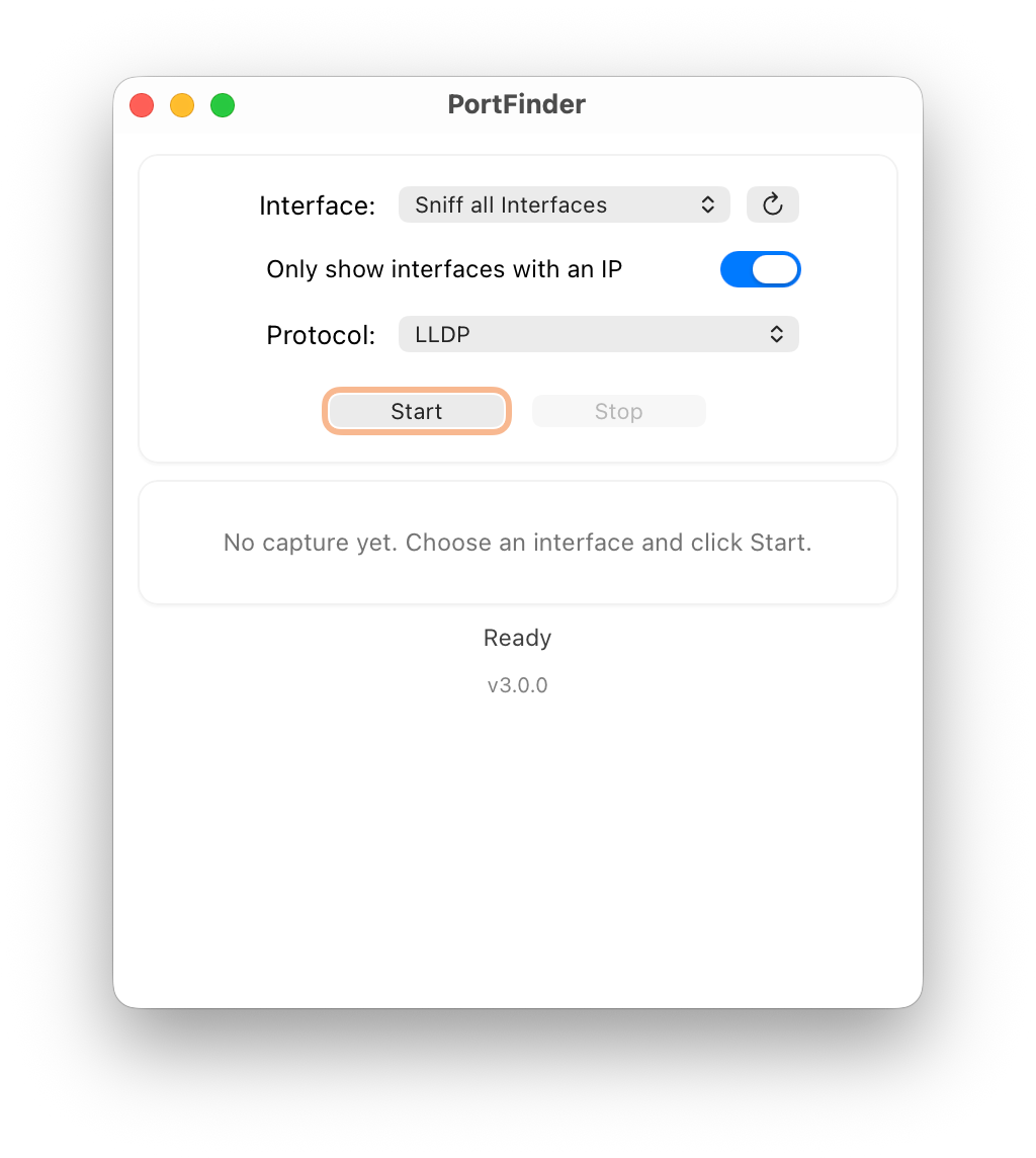 PortFinder on macOS